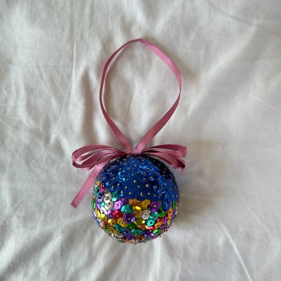 Handmade Sparkly Sequin Christmas Ornament - Picture 5 of 13